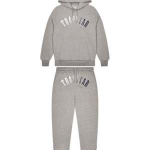 Trapstar New Irongate Arch Its A Secret Hooded Gel Tracksuit - Grey-white.