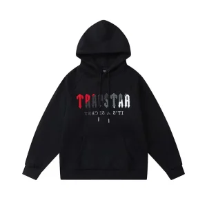 its A Secret Redgray Logo Black Trapstar Hoodie