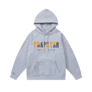 its A Secret Yellow Logo Gray Trapstar Hoodie