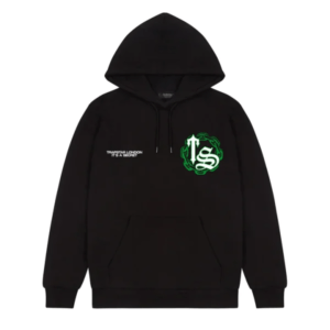 Trapstar Chain Script Hoodie black Green